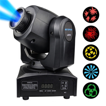 Party Disco Dj  Light Stage led Light Mini Projector DMX 10w Sharpy Beam Gobo Led Pocket Spot moving head light